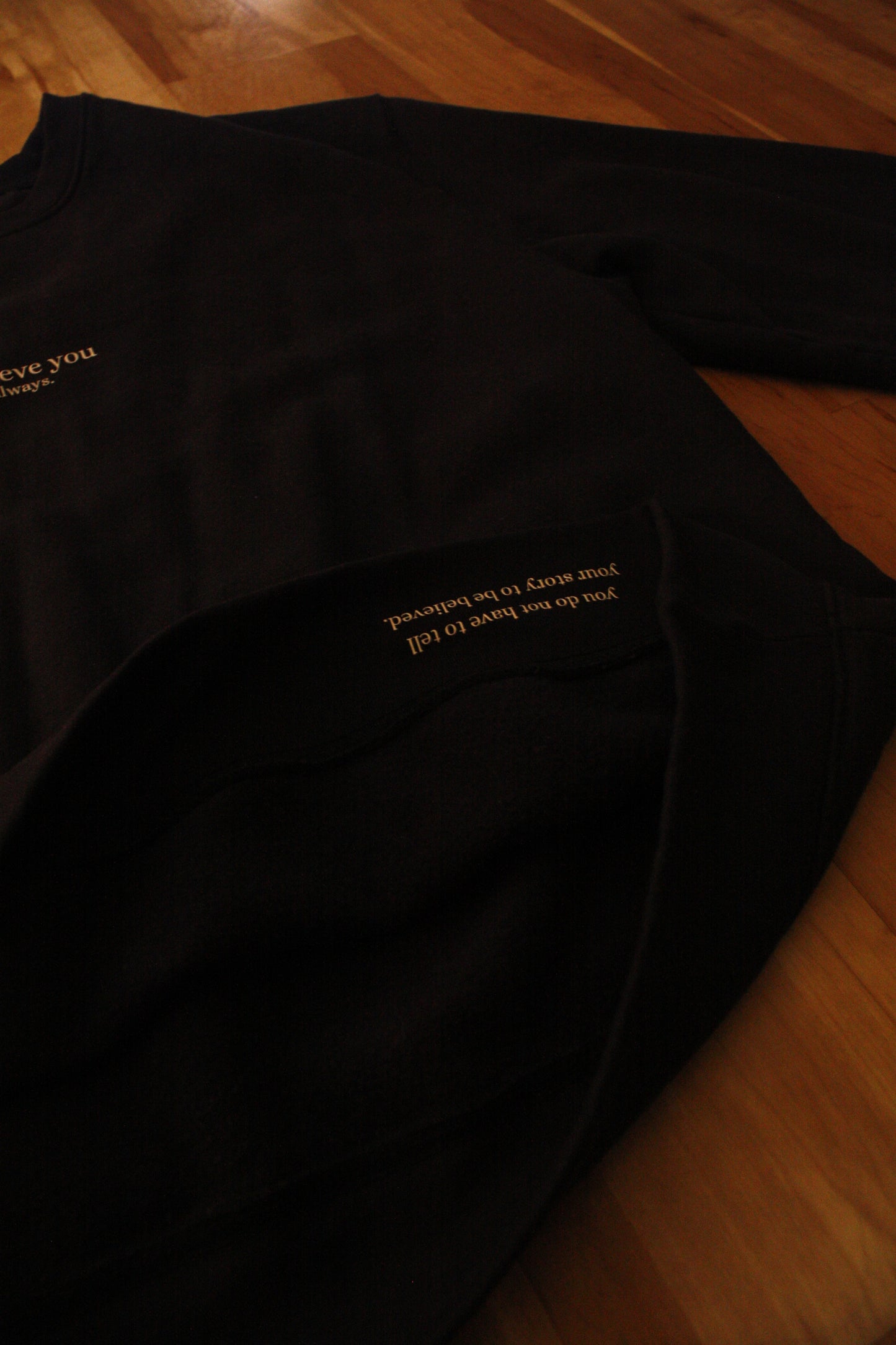 'i believe you' crew set - discounted return (L)