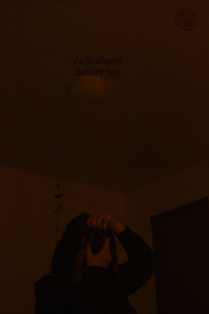 i will always believe you - mirror decal