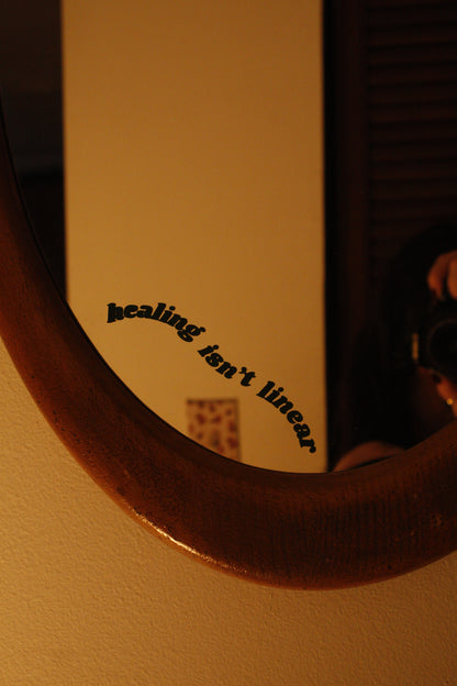 healing isn't linear - mirror decal
