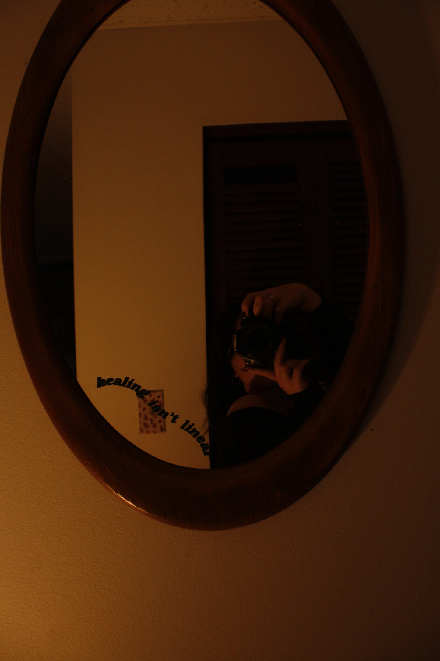 healing isn't linear - mirror decal