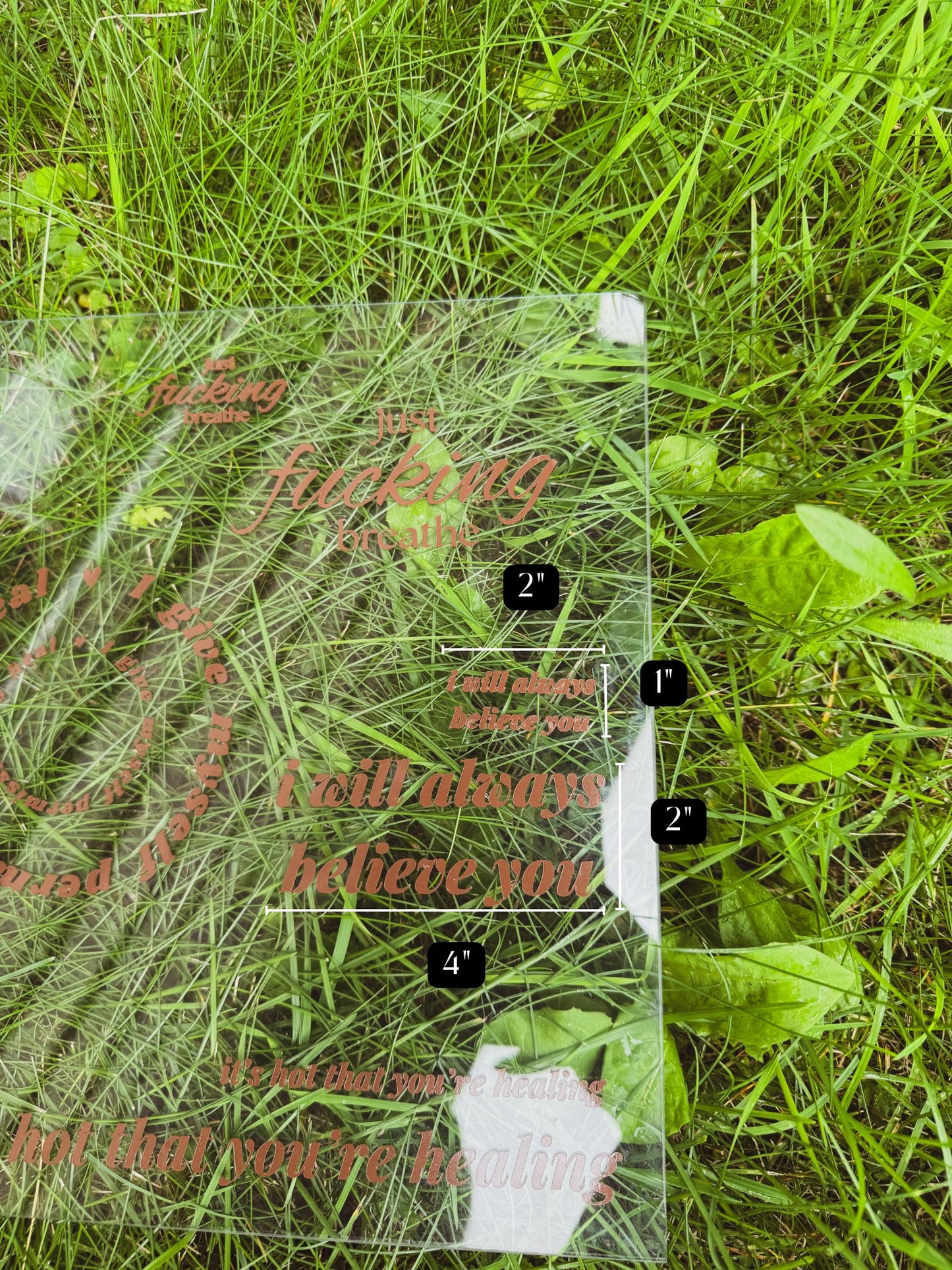 i will always believe you - mirror decal