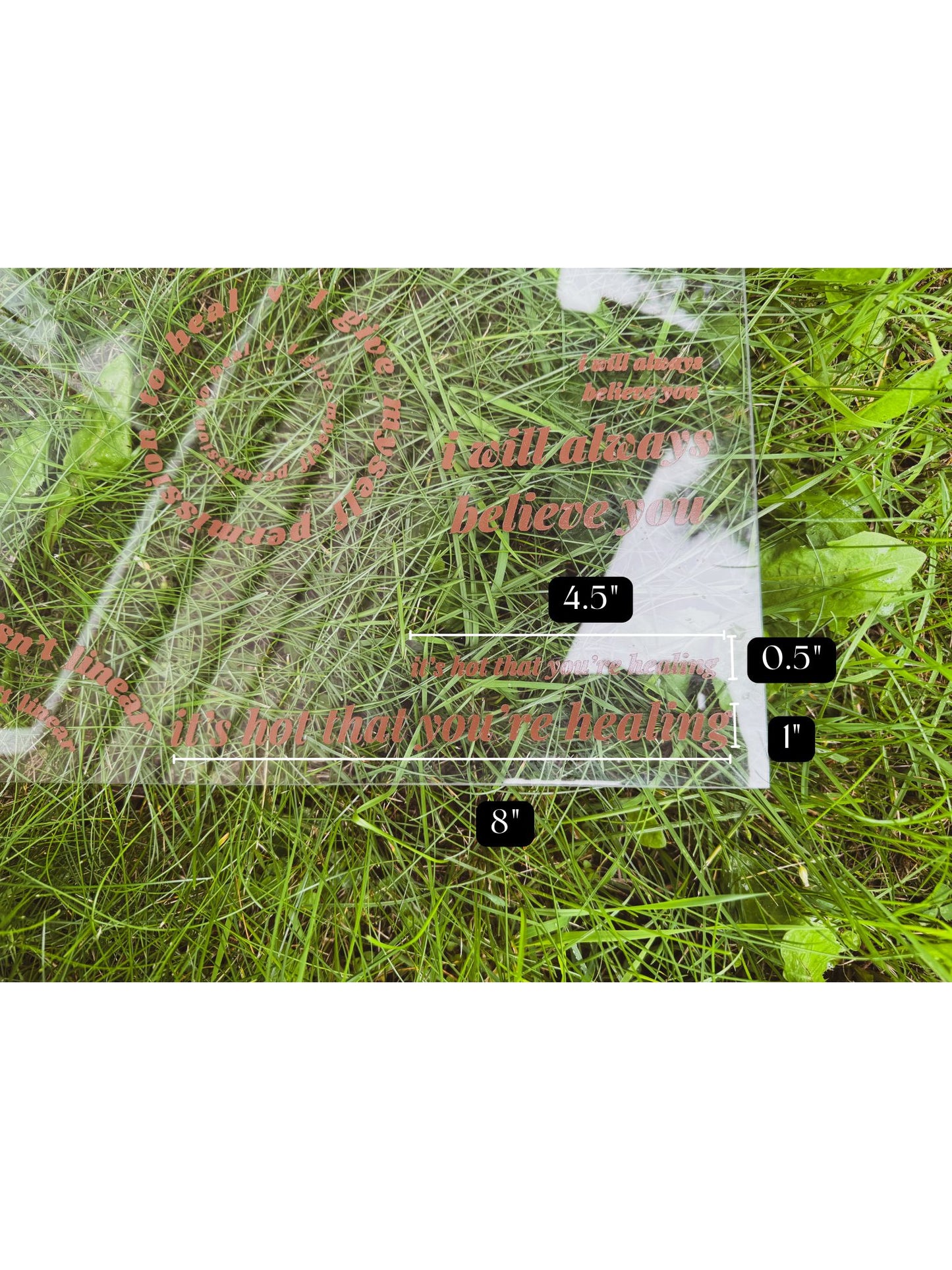 it's hot that you're healing - mirror decal