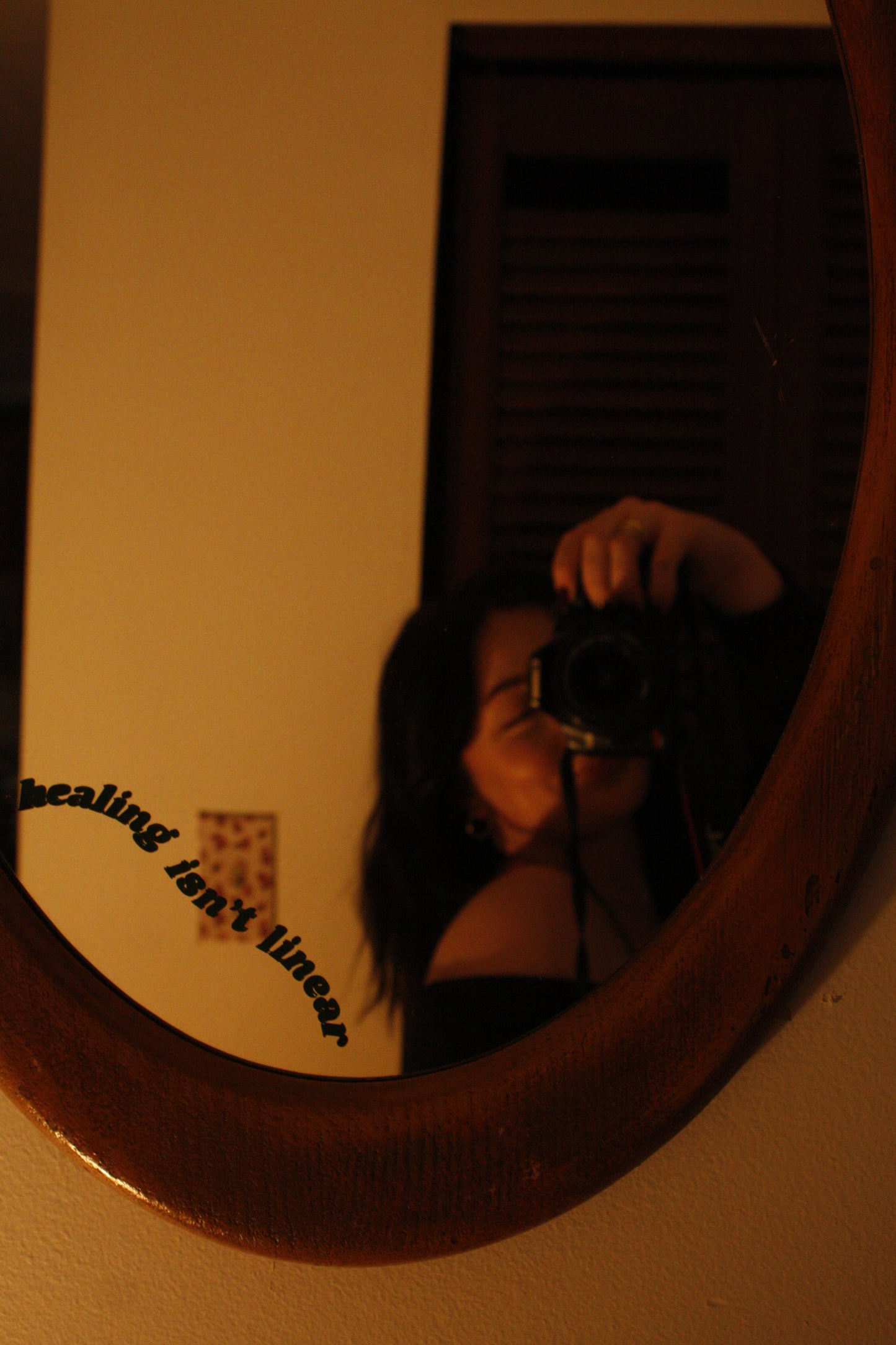 healing isn't linear - mirror decal