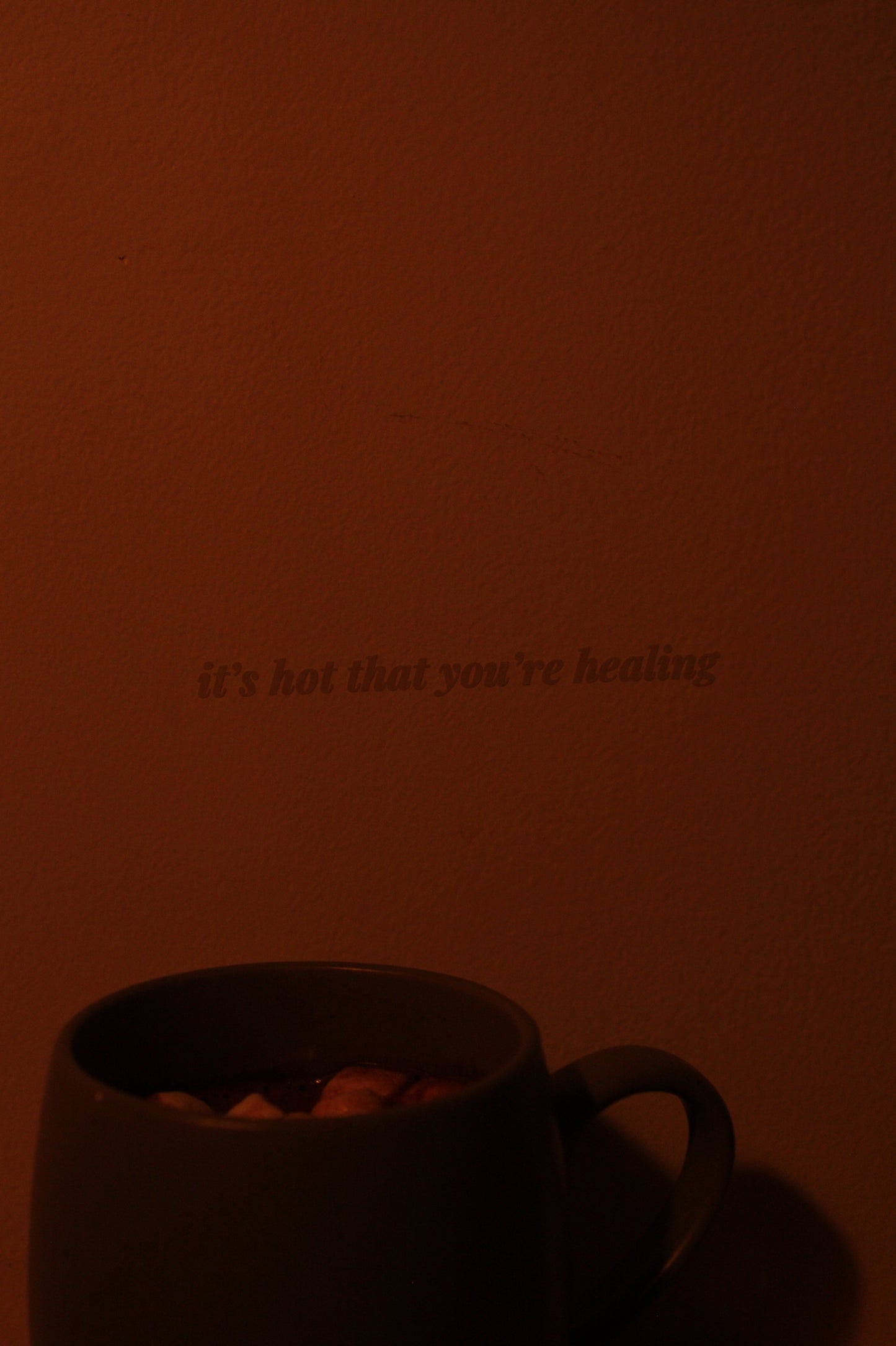 it's hot that you're healing - mirror decal