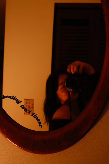 healing isn't linear - mirror decal