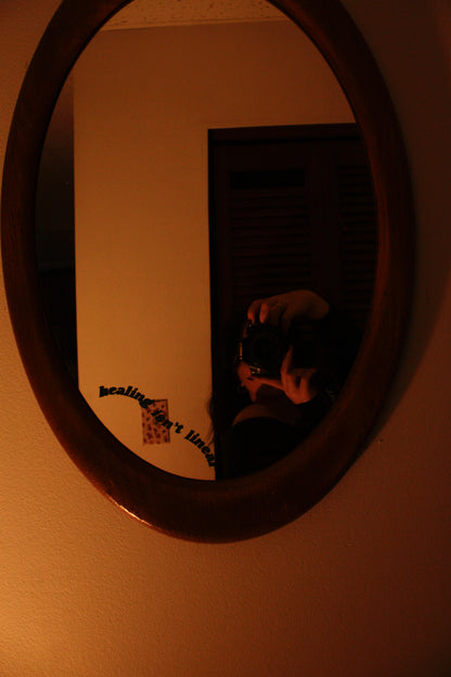 healing isn't linear - mirror decal
