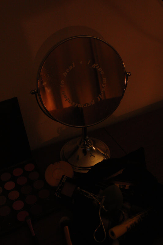 i give myself permission to heal - mirror decal