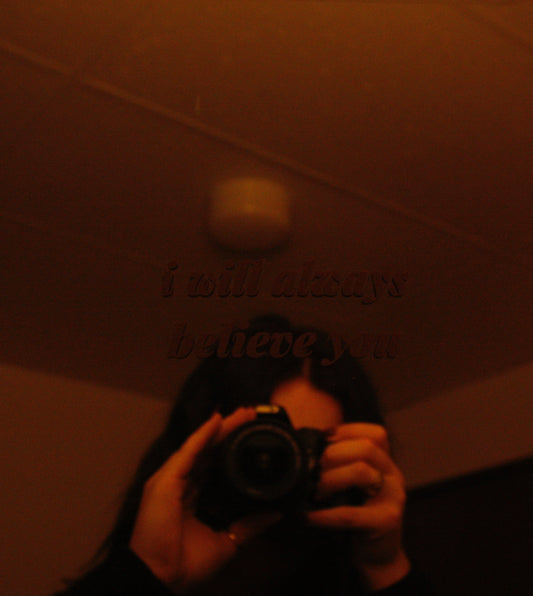 i will always believe you - mirror decal
