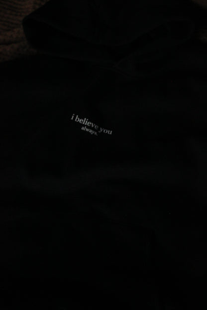 'i believe you always' crew - black