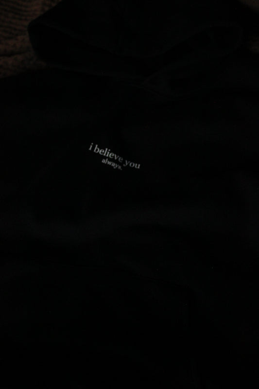 'i believe you always' crew - black